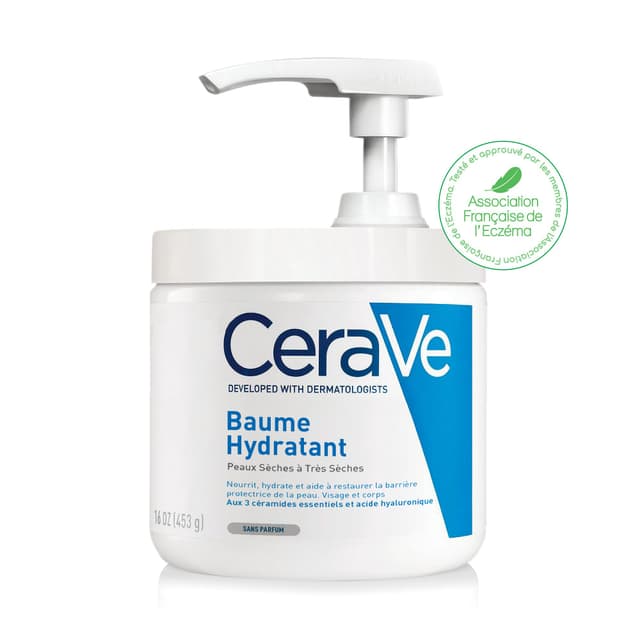 CeraVe Crème Hydratante – Peaux Sèches à Très Sèches