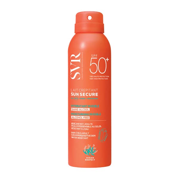SVR Sun Secure Lait Crépitant LSF 50+ – Lait solaire corps pétillant
