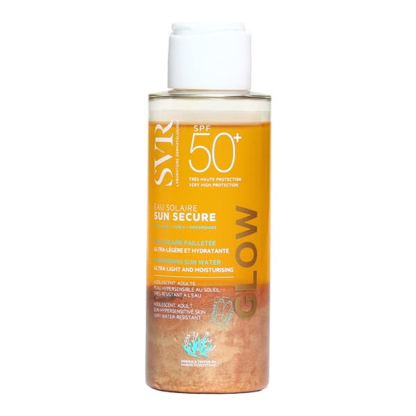 SVR Sun Secure Eau Solaire Glow SPF 50+ – brume solaire nacrée