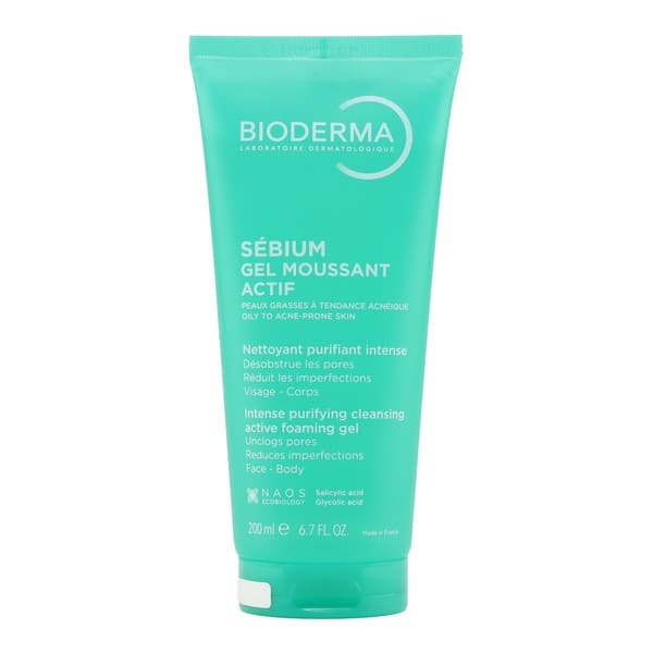 Bioderma Sebium Gel Moussant Actif – 200 ml Gel Nettoyant