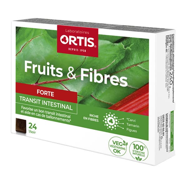 Frutta e Fibre Forte – 24 Cubes à Mâcher