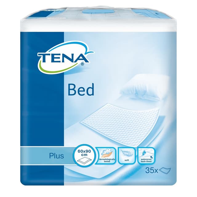 TENA Bed Plus – Alèses 60x90 cm, 35 pièces
