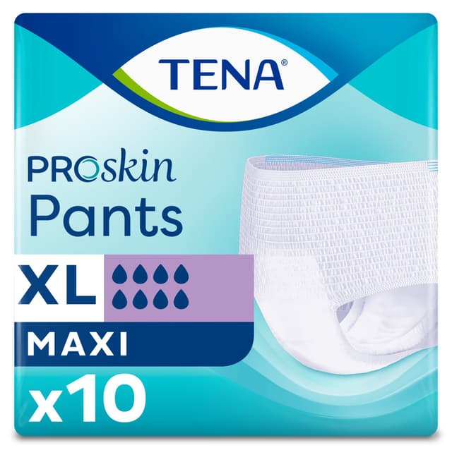 TENA Pants Couches Maxi – Taille XL, 10 pièces