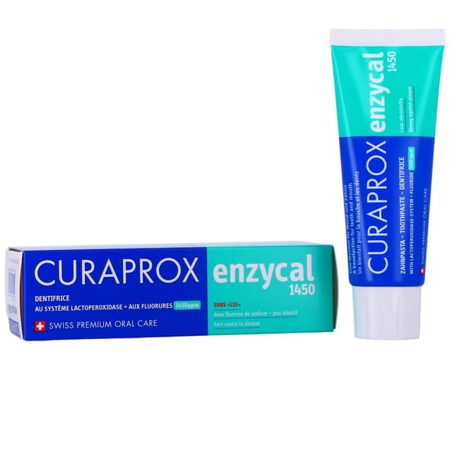 Curaprox Enzycal 1450 – dentifrice avec fluor et enzymes