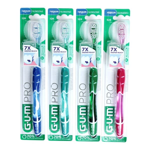 GUM Technique Pro 528 – Brosse à dents manuelle Compact