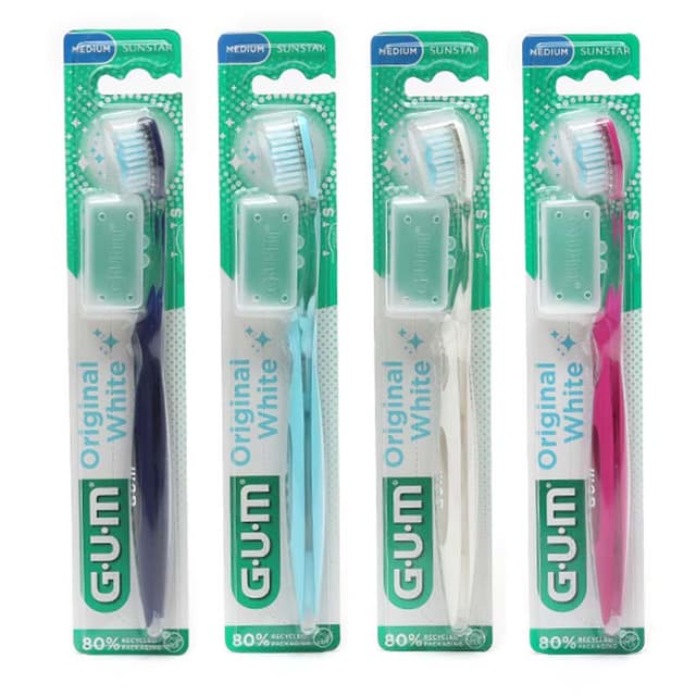 GUM Original White Brosse à dents – Moyen