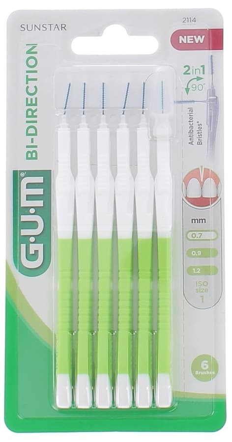 GUM Bi-Direct Brossettes Interdentaires ultrafines 2114