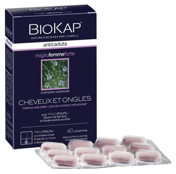 Zinc 7 mg + Biotine – 60 comprimés | Biokap Miglio Donna Forte